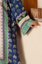 3 Piece - Printed & Embroidered Khaddar Suit - AU-02