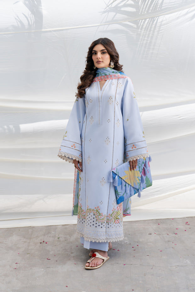 3 Piece - Embroidered Lawn Suit - MKV2-4