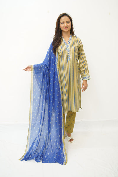 3PC - Printed Lawn - 4533