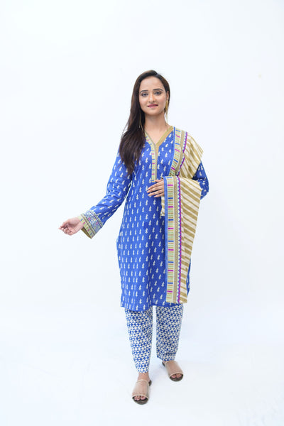 3PC - Printed Lawn - 4535