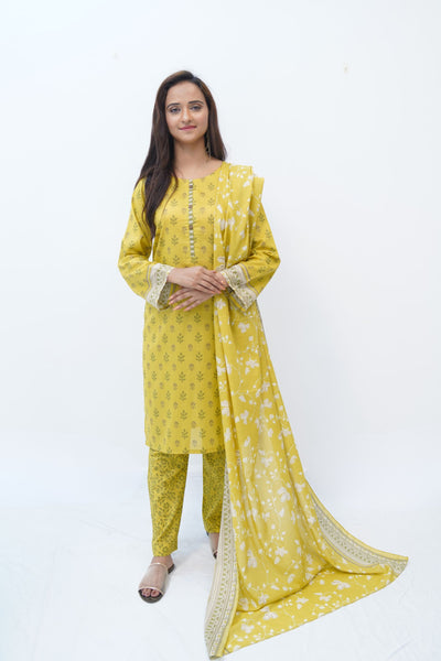 3PC - Printed Lawn - 4570